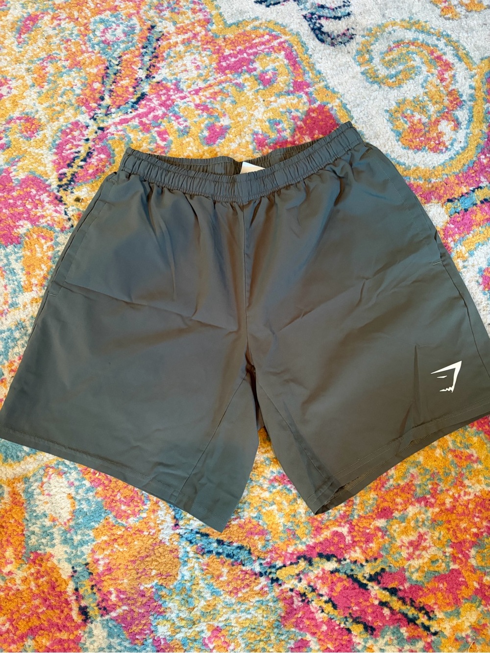 GYMSHARK Men’s Olive Green Athletic Shorts Size Small